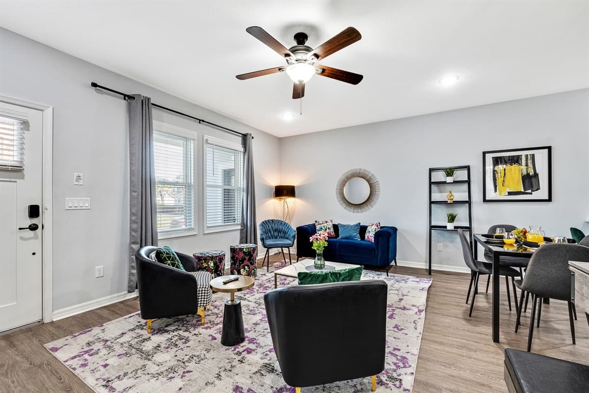 The seating arrangements are strategically placed to encourage conversation and connection, allowing you to create cherished moments with friends and family.