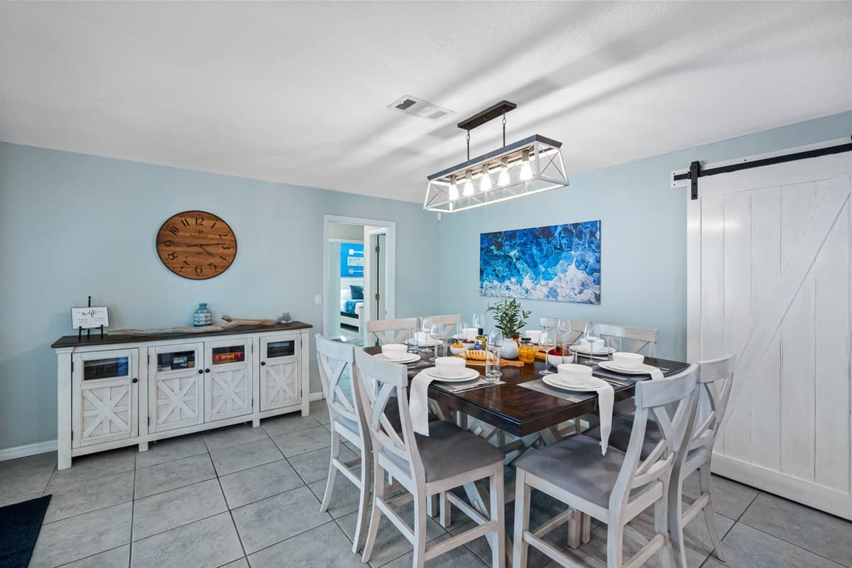 Natural light, neutral tones, and a touch of beachy décor make this the ideal spot to start or end your day.