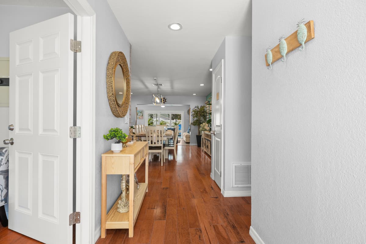 Hallway at Flamingo Palms.