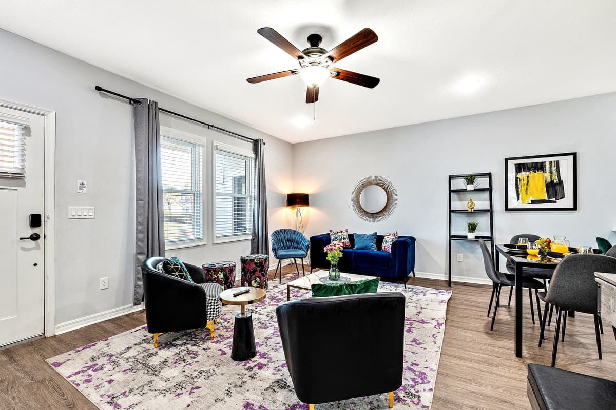 The seating arrangements are strategically placed to encourage conversation and connection, allowing you to create cherished moments with friends and family.