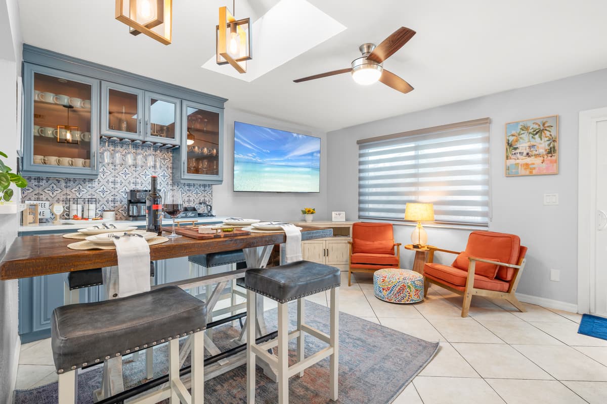Living Room at Flamingo Palms.