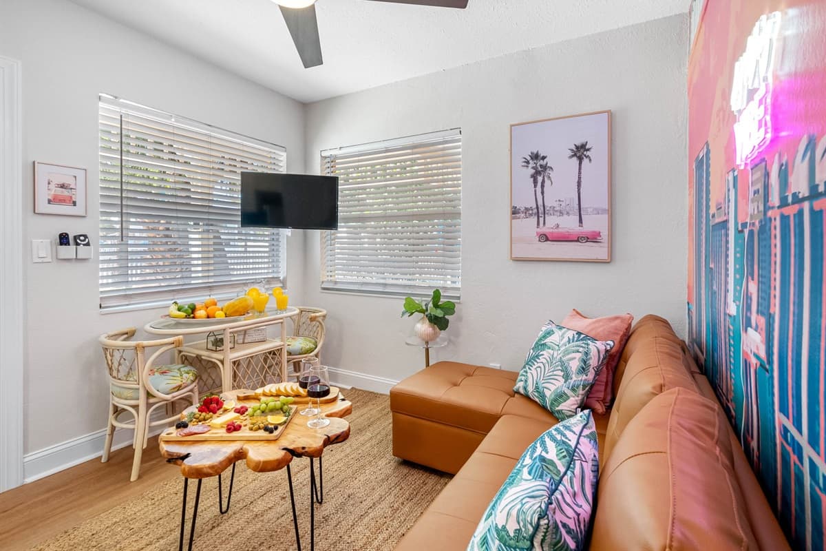 As you enter, you're greeted by a burst of color, reminiscent of the city's lively atmosphere.