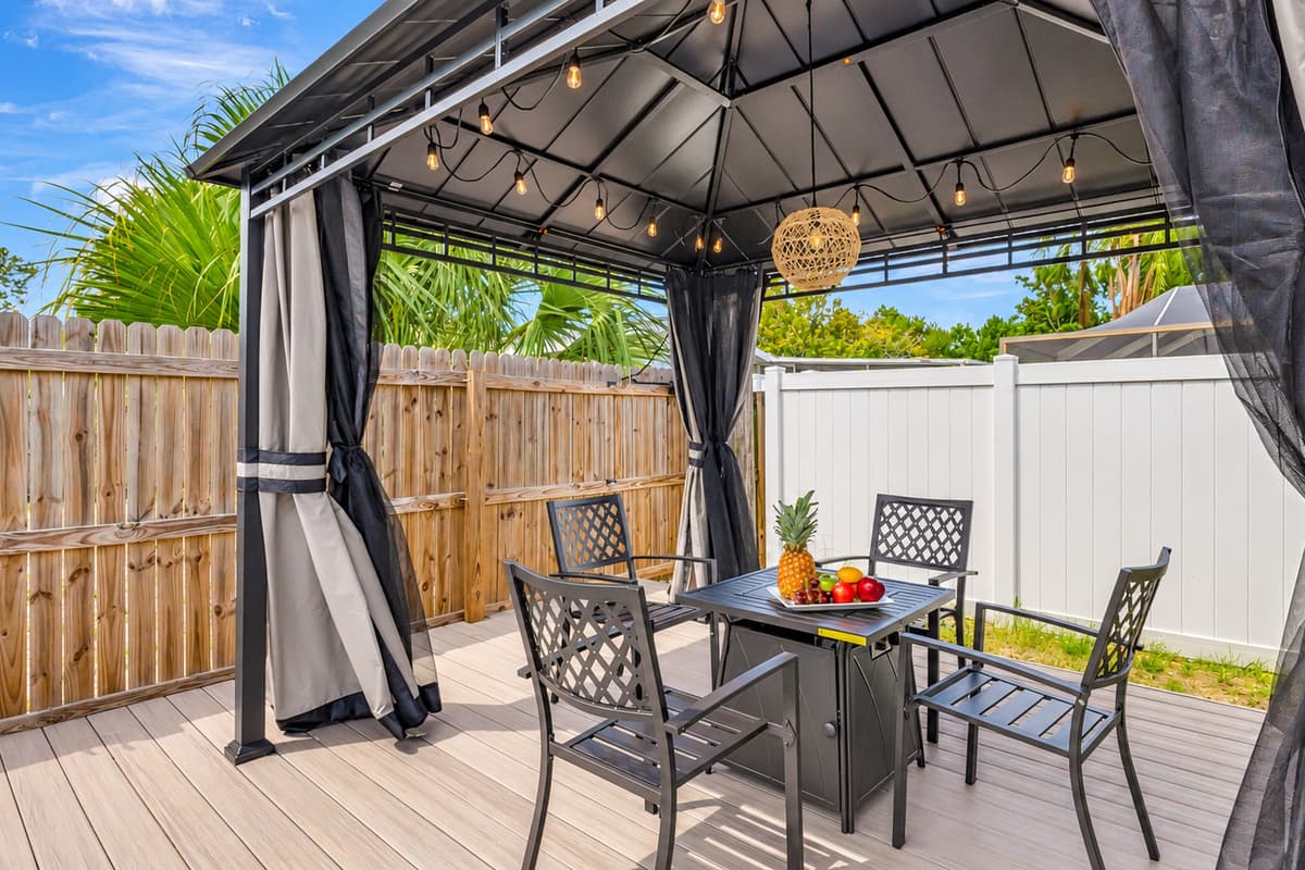 Dive into luxury living with a touch of shade.