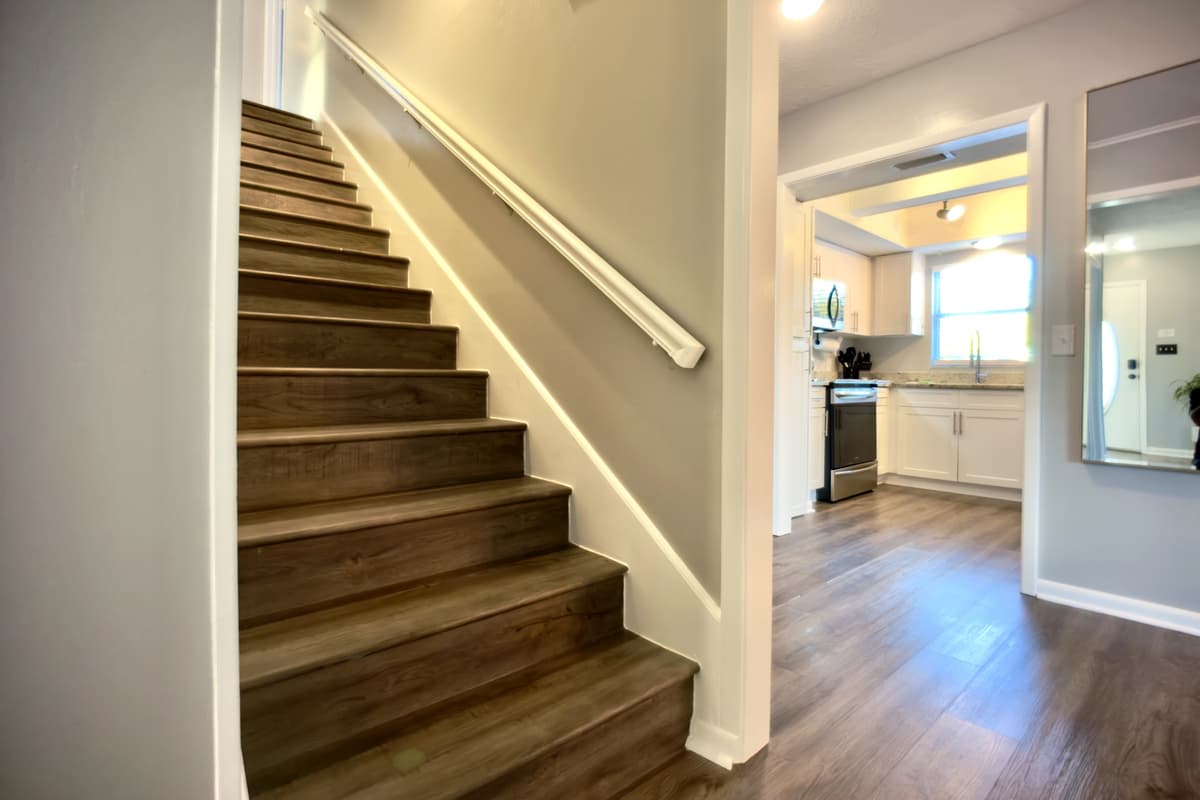 Stairs to the second floor