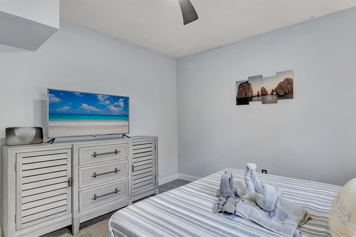 Your retreat begins here, promising a restful night's sleep in a setting that exudes comfort and warmth.