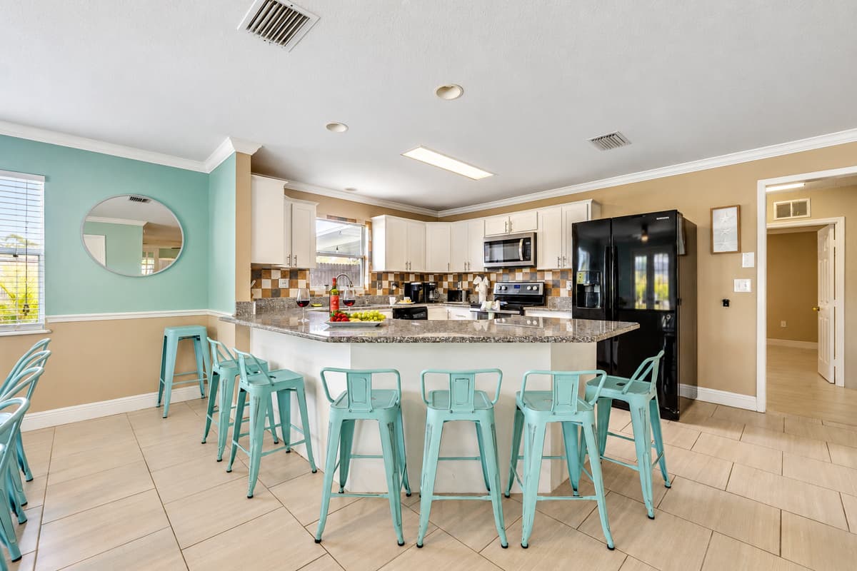 Surrounded by comfortable chairs that invite you to savor delicious meals and engage in heartwarming conversations.