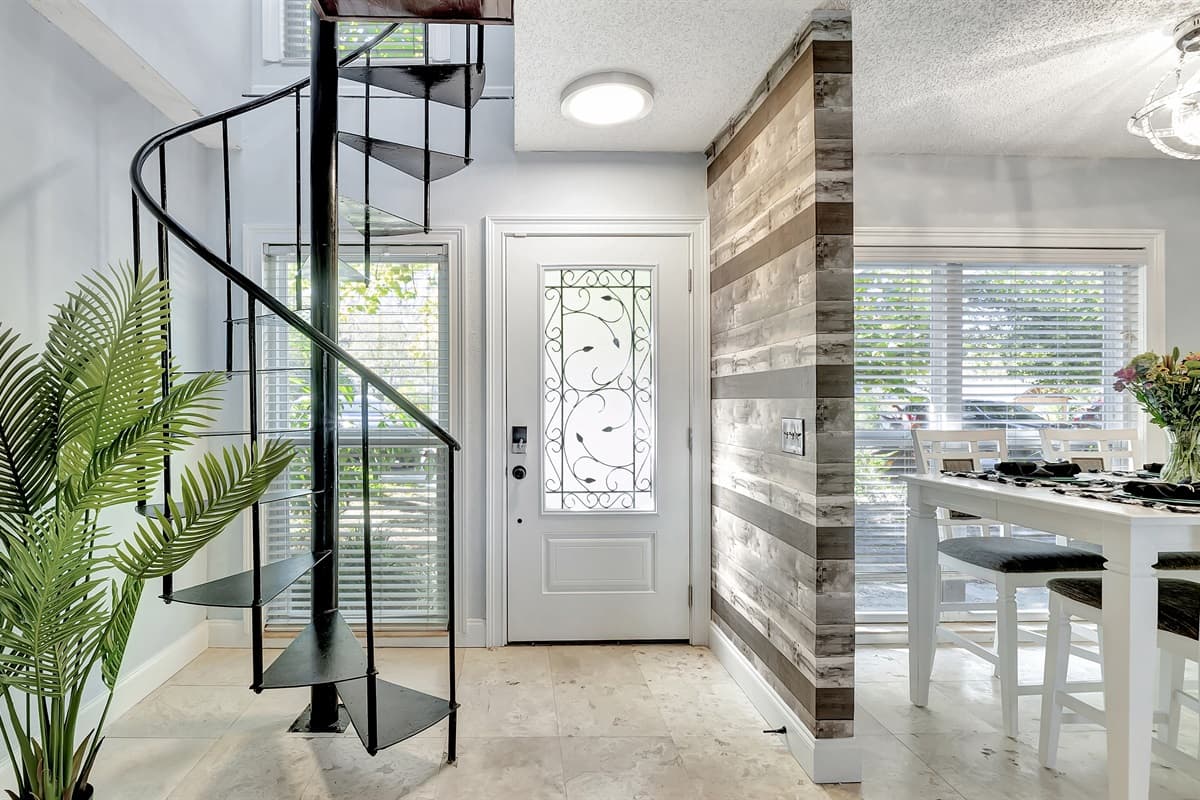 The entrance of the home.