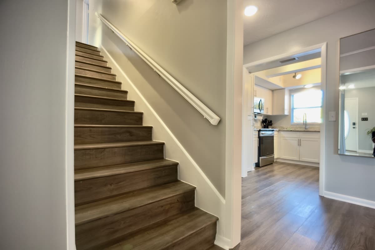 Stairs to the second floor