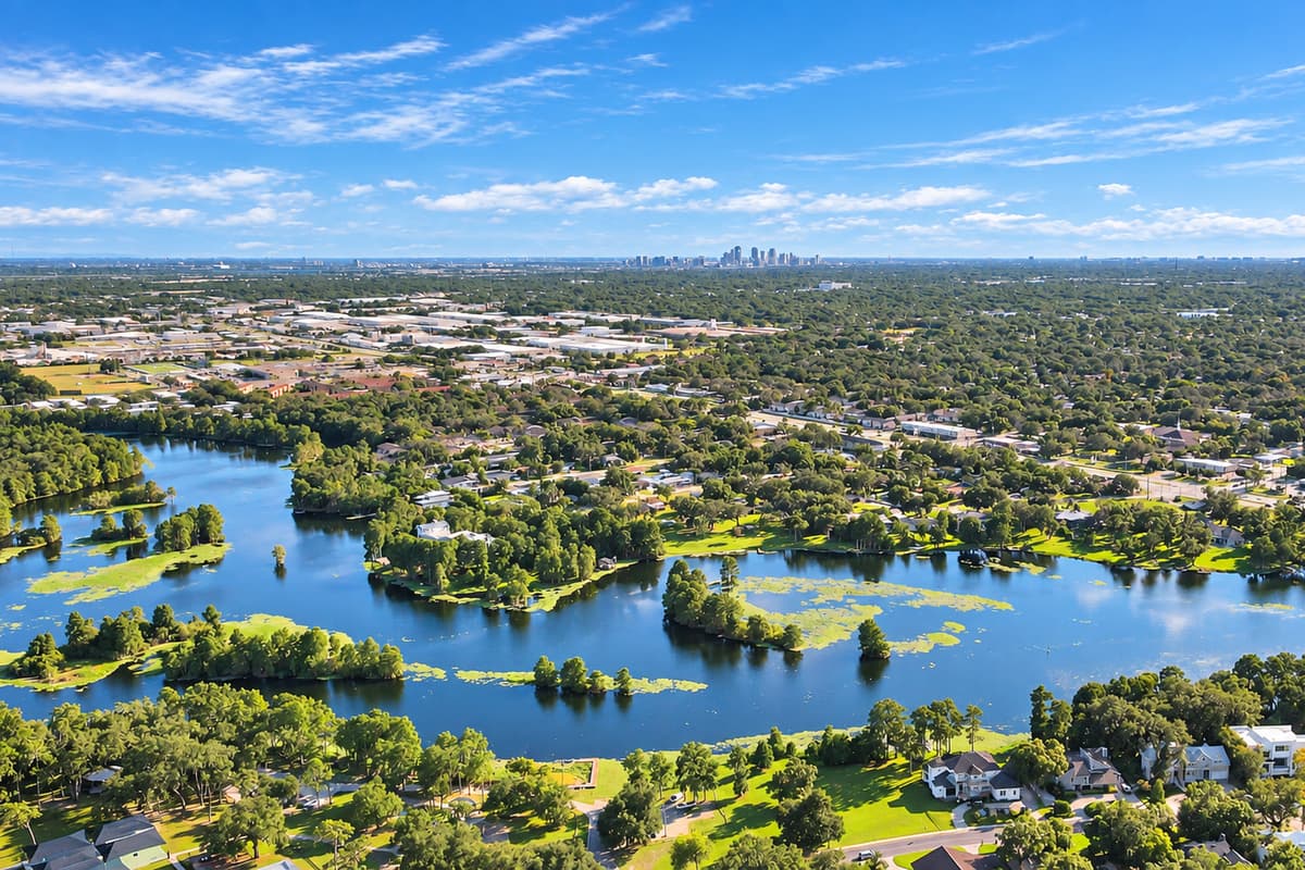 Water and trees in every direction. The lakes and canopy that make this pocket of Tampa feel rural, with the theme parks and the university a few minutes away.