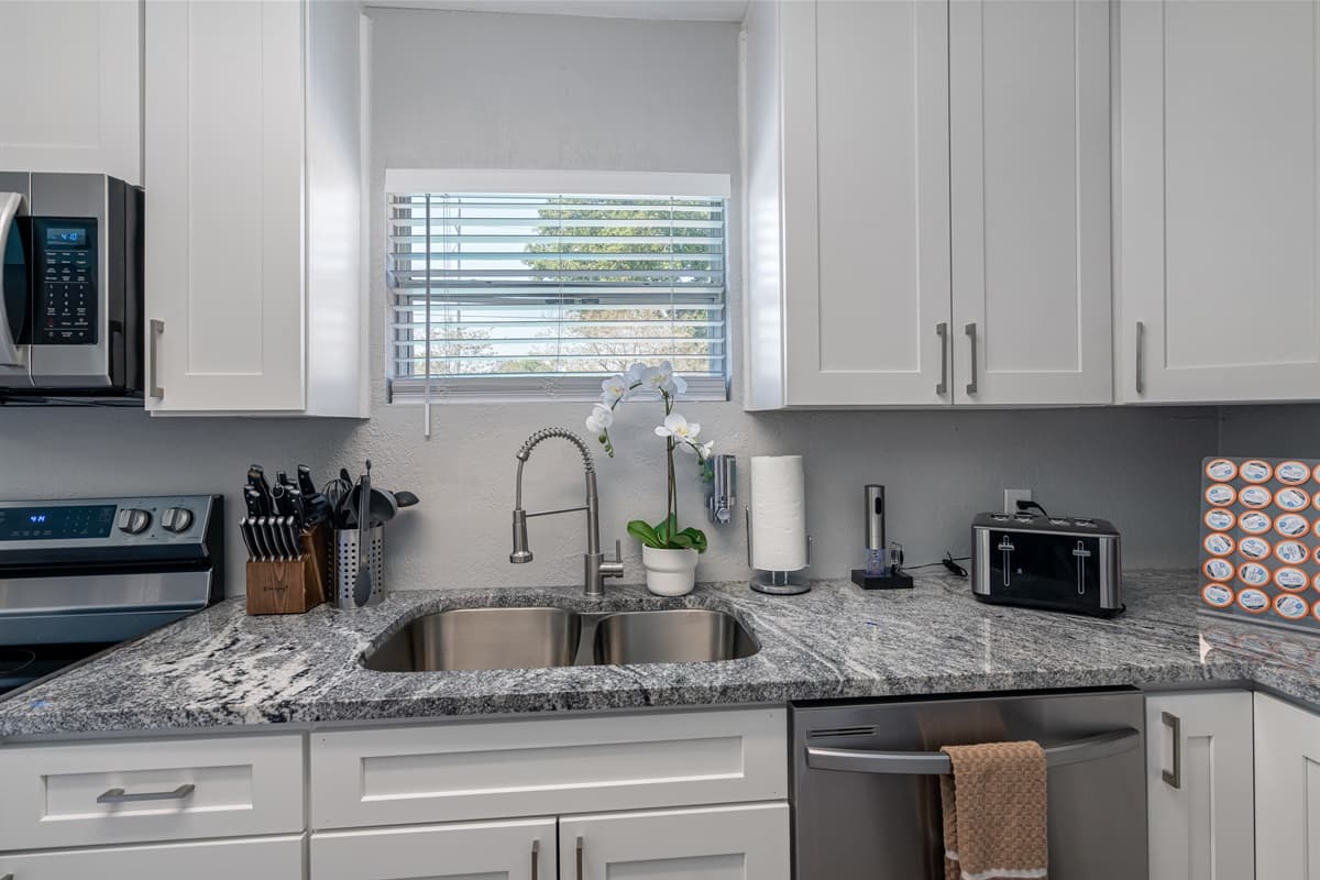 The kitchen is fully equipped with everything you could possibly need to create delicious meals.