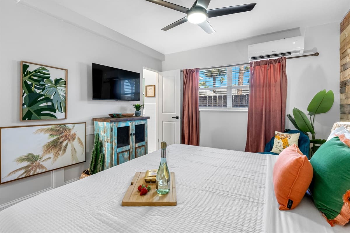 This thoughtfully designed 1-bedroom unit offers a cozy haven for your stay, providing a perfect blend of relaxation and convenience.