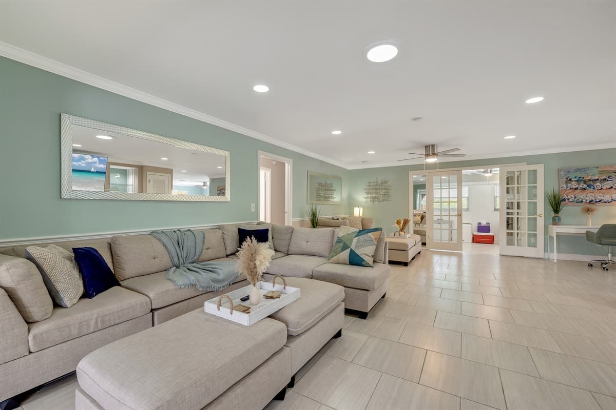 This inviting living space is designed for moments of joy and relaxation for the whole family.