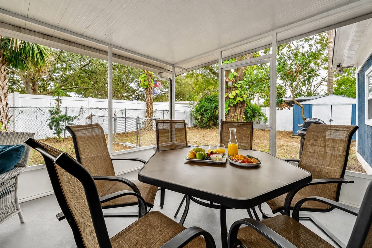A haven for all seasons, where stylish seating arrangements redefine the meaning of comfort in a beautiful setting.