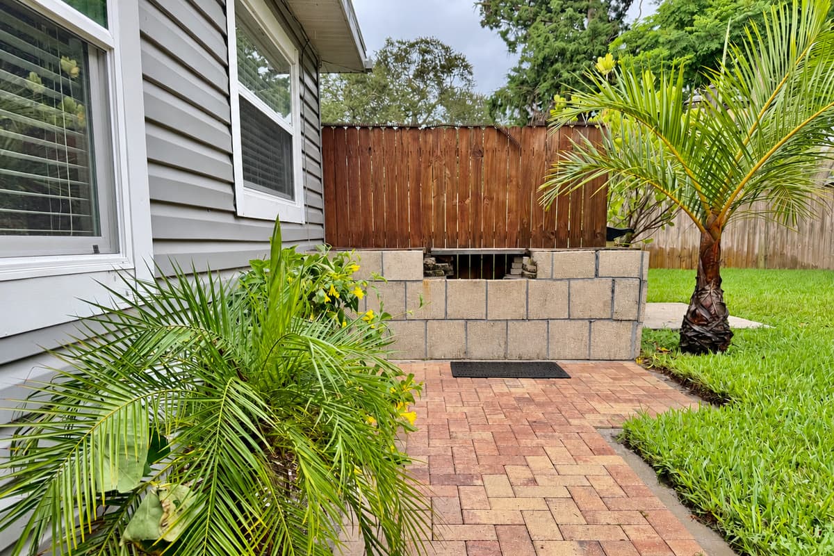 This raised block grill base is ready to host your backyard cookout—just bring your favorite flavors and fire up the good times.