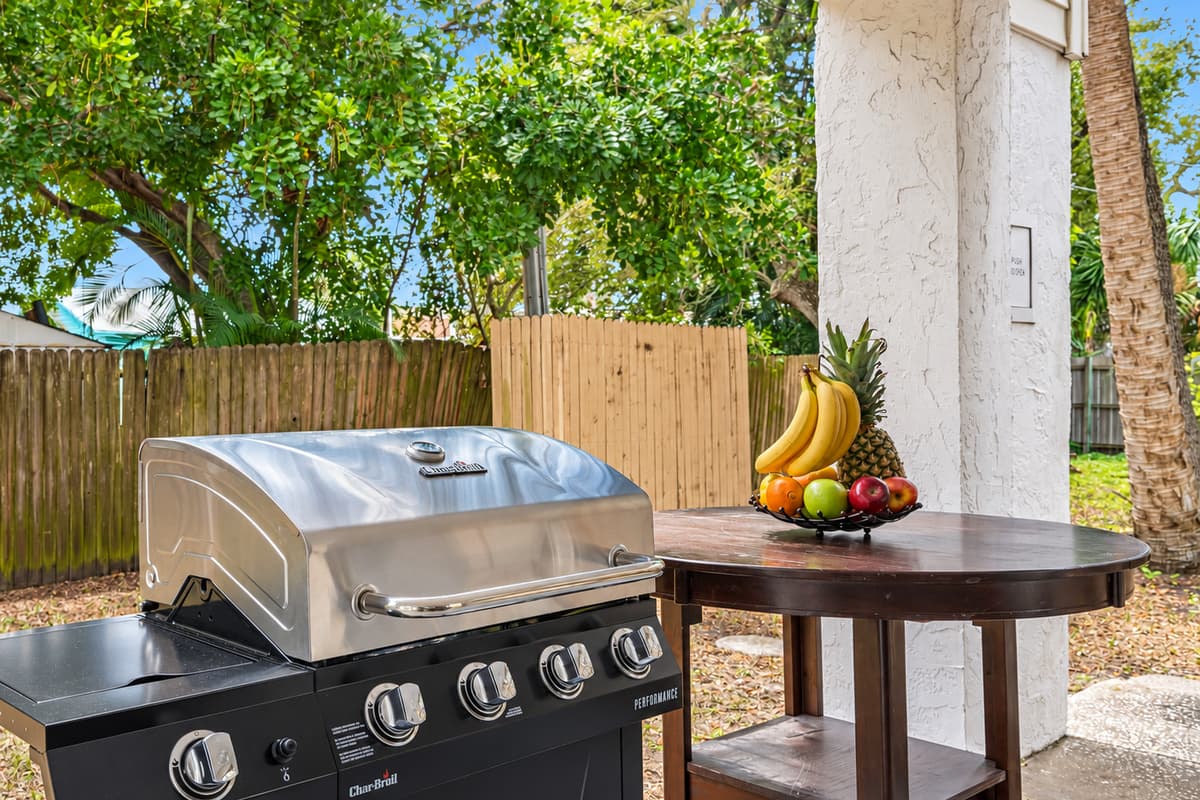 For those with a penchant for culinary delights, a state-of-the-art grill awaits your culinary prowess.