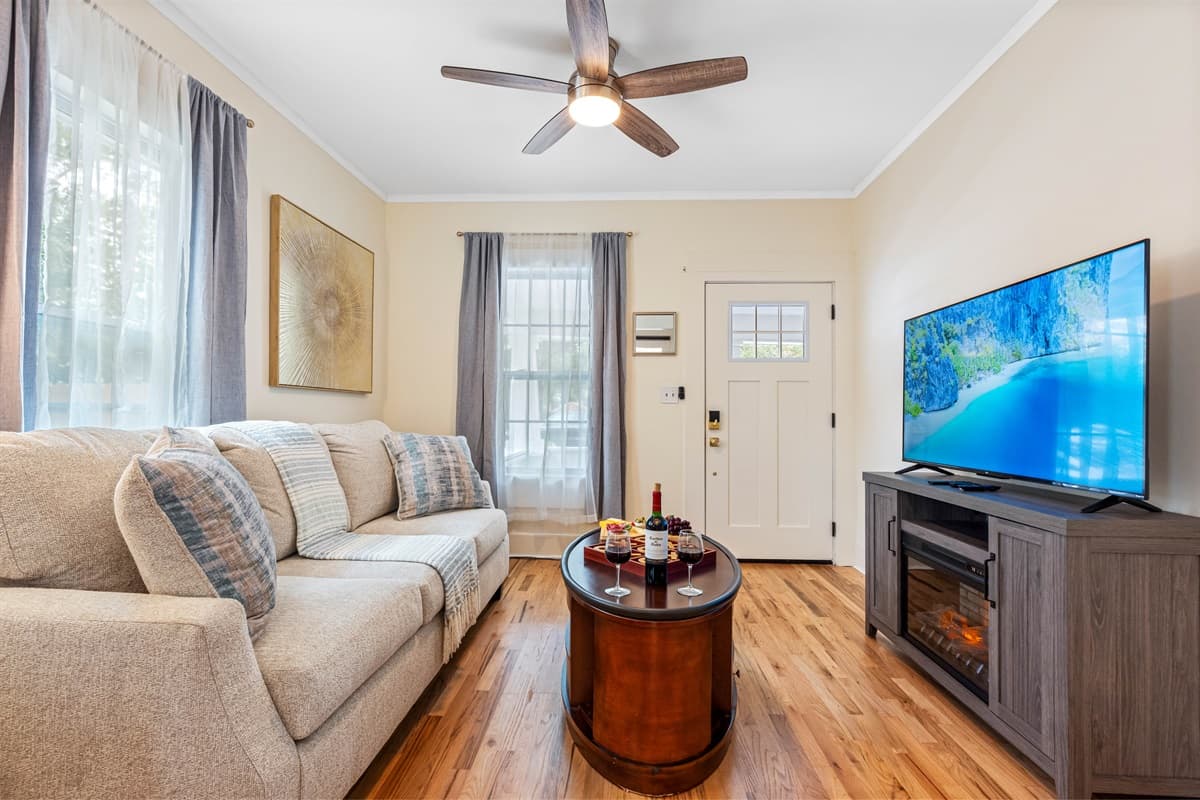 The cozy, well-appointed layout ensures that every corner of this area offers a place to relax and enjoy your time in Clearwater.