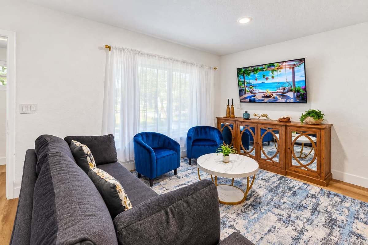 Cozy, curated, and full of charm—this living room invites you to truly relax.