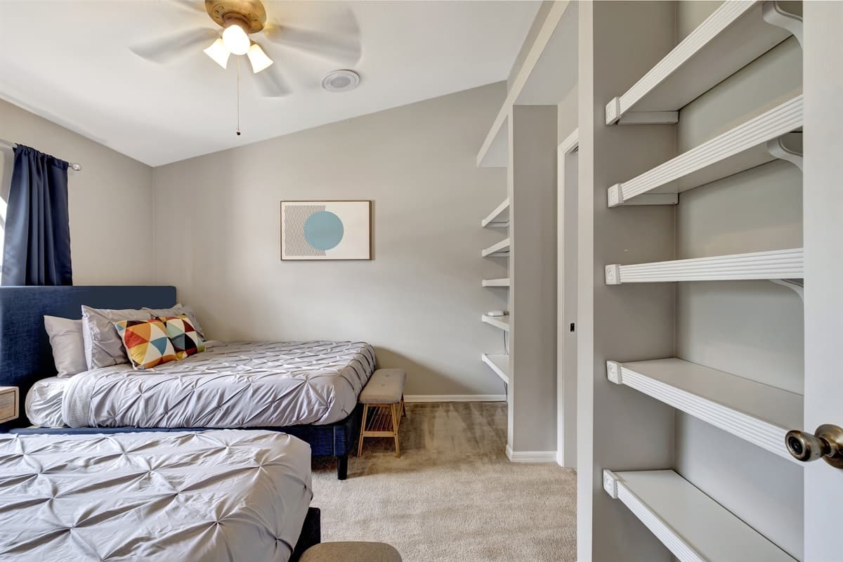Ample closet space awaits you, providing room to store your belongings and keep your living area clutter-free.
