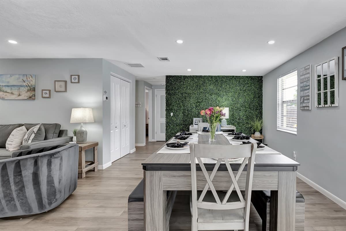 Whether you're sharing a feast with loved ones or challenging friends to a friendly game, this space is the ultimate hub for dining and recreational enjoyment.