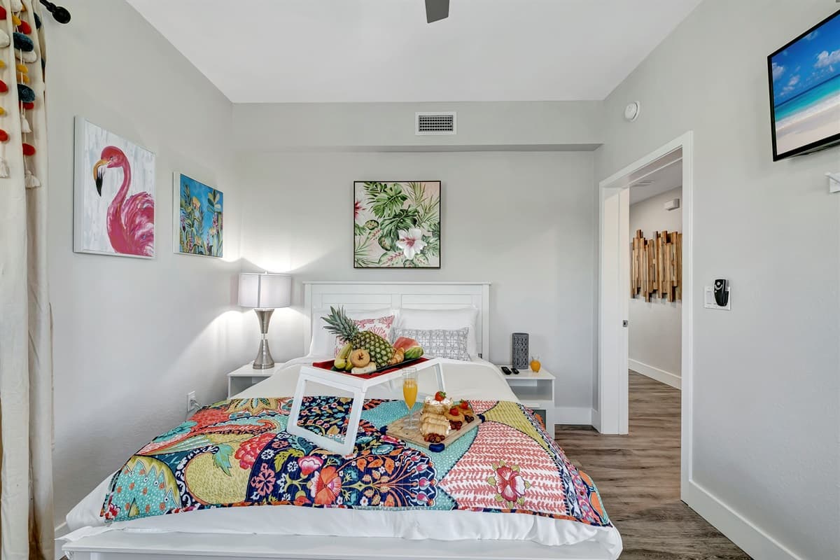 Whether you're seeking a peaceful escape or a romantic getaway, this bedroom promises an experience beyond the ordinary.