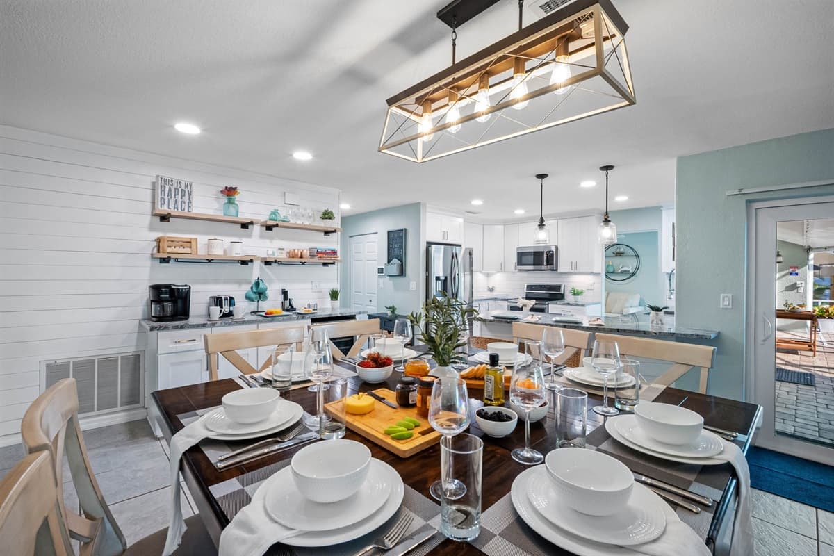 Enjoy a bright and spacious dining area that flows seamlessly into the kitchen for easy entertaining.