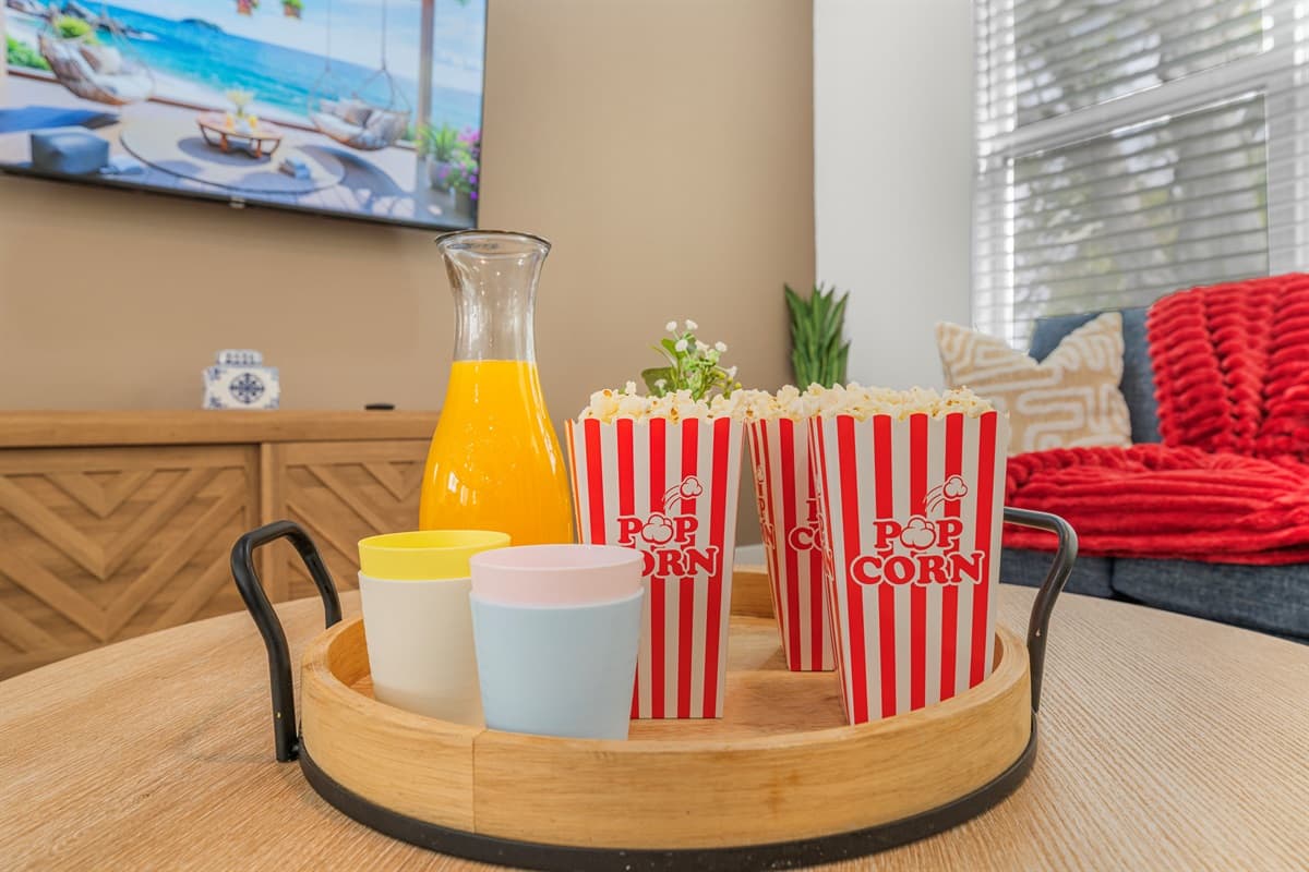 Settle in for a cozy movie night. We've set the stage — you just press play.