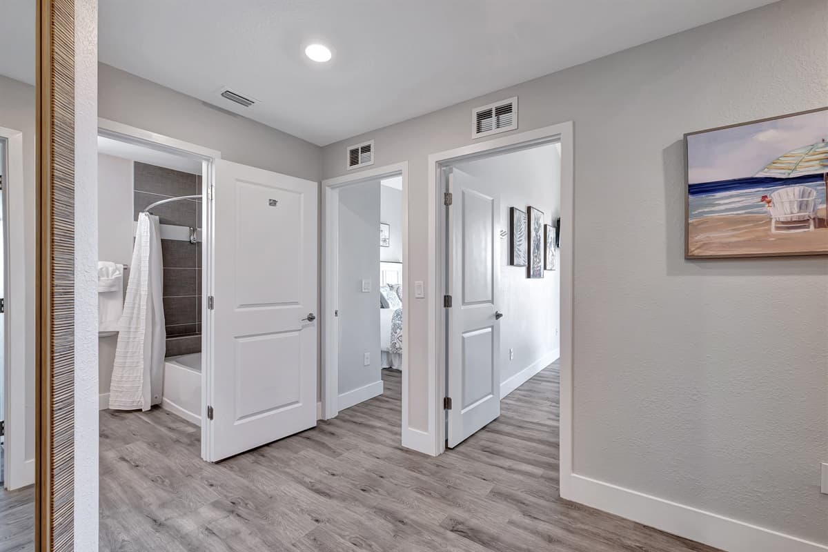 Hallways and other interior features of the property.