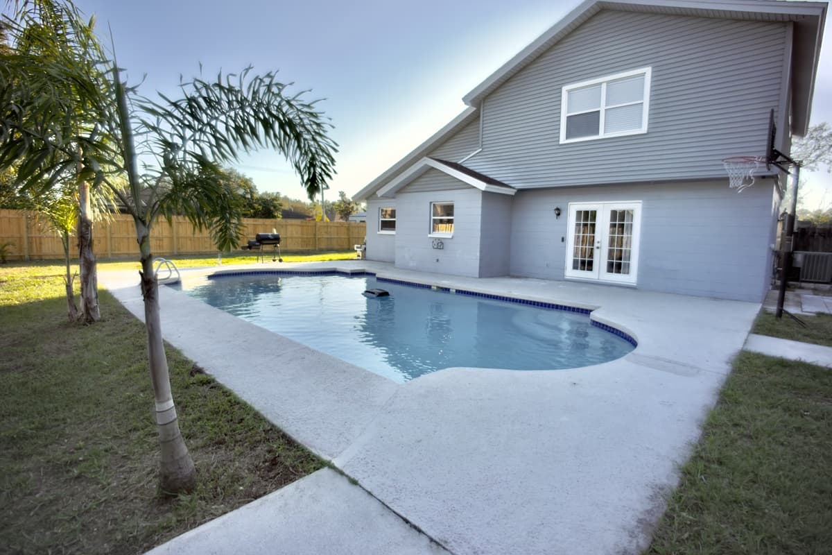 Fire up the BBQ grill and enjoy a delicious cookout with loved ones in this outdoor paradise.