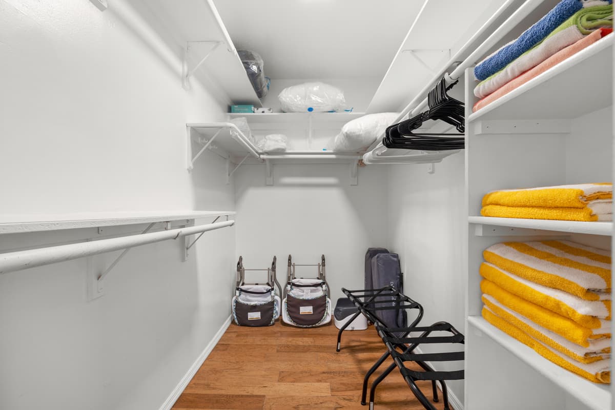 Storage space at Flamingo Palms.