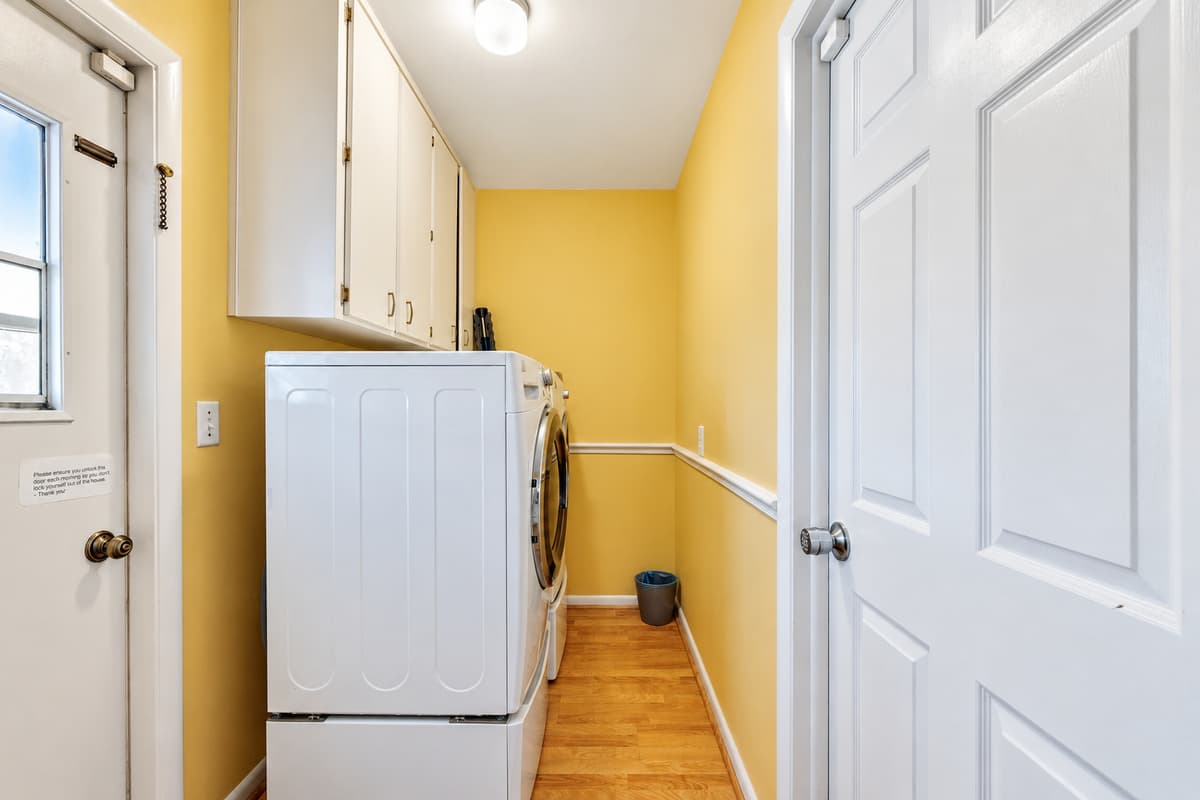 Laundry area.