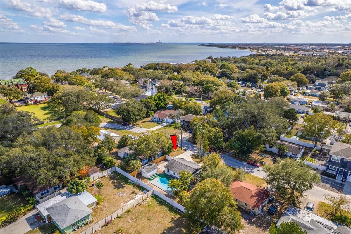 Aerial view of our safe and beautiful neighborhood. Secured during your entire stay