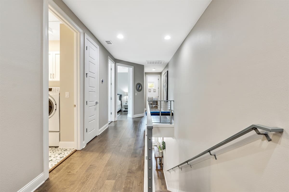 Hallway to the bedrooms.