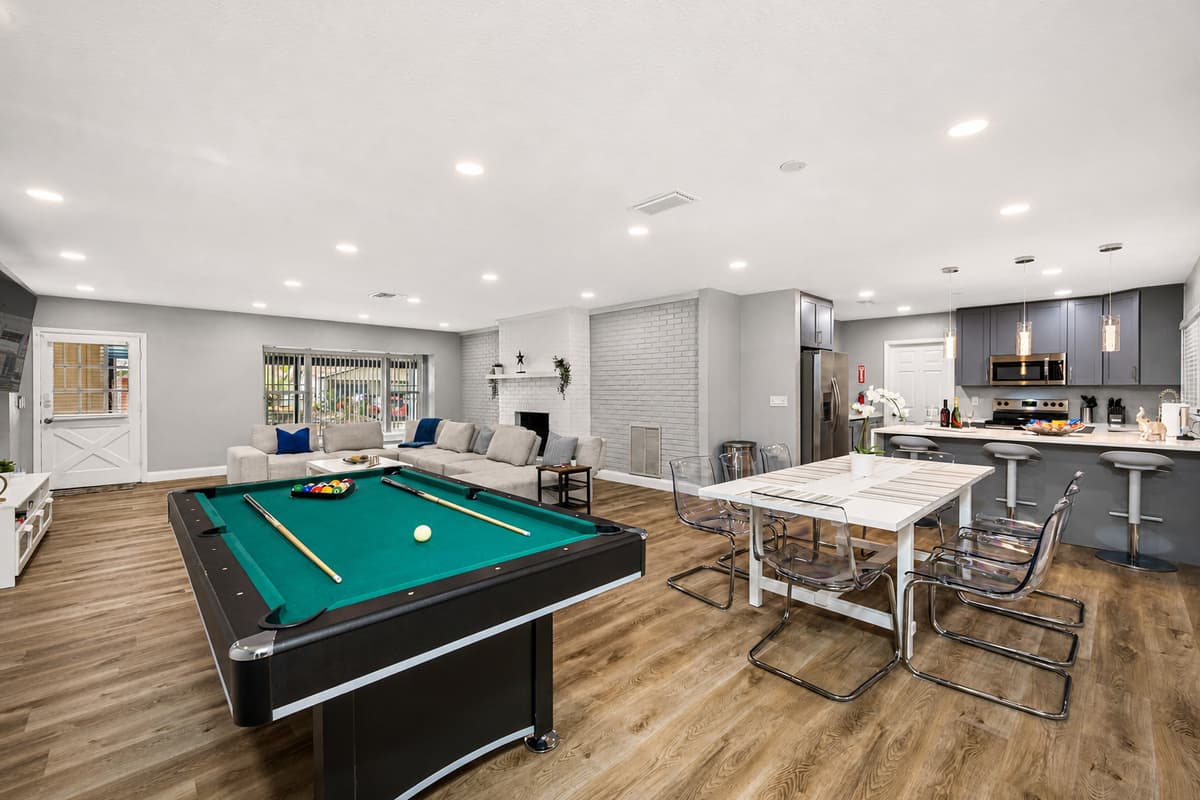 Never feel bored during your stay with us! We have a pool/ping-pong table ready for you to use! If you have questions, send us a message!
