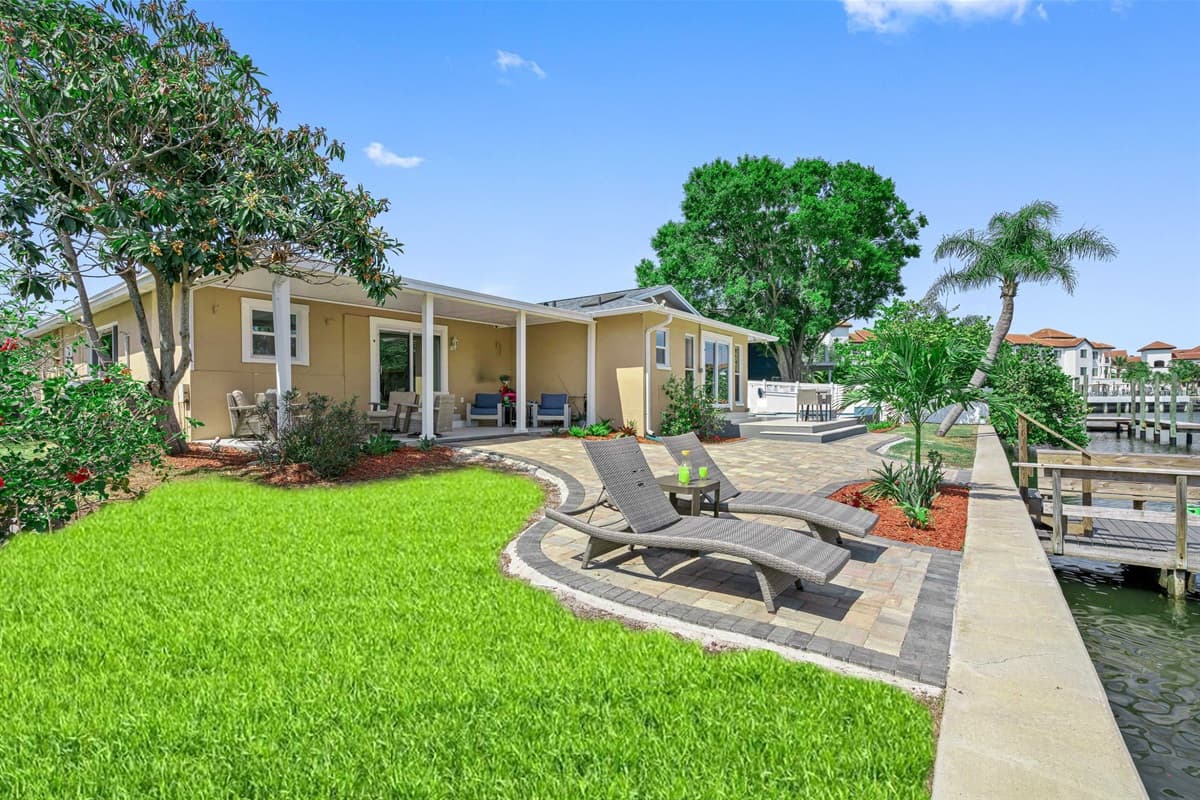 The outdoor patio and shared spaces offer a warm, cozy ambiance with stunning views all around.