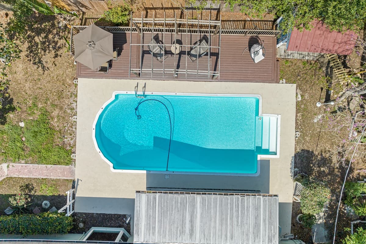 Take a step back and admire the stunning aerial view of our property.