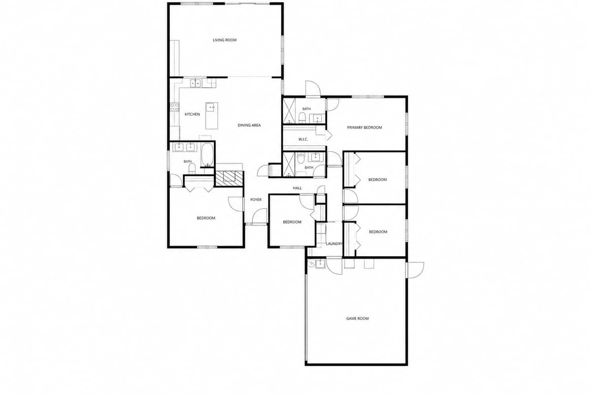 Main house floor plan.
