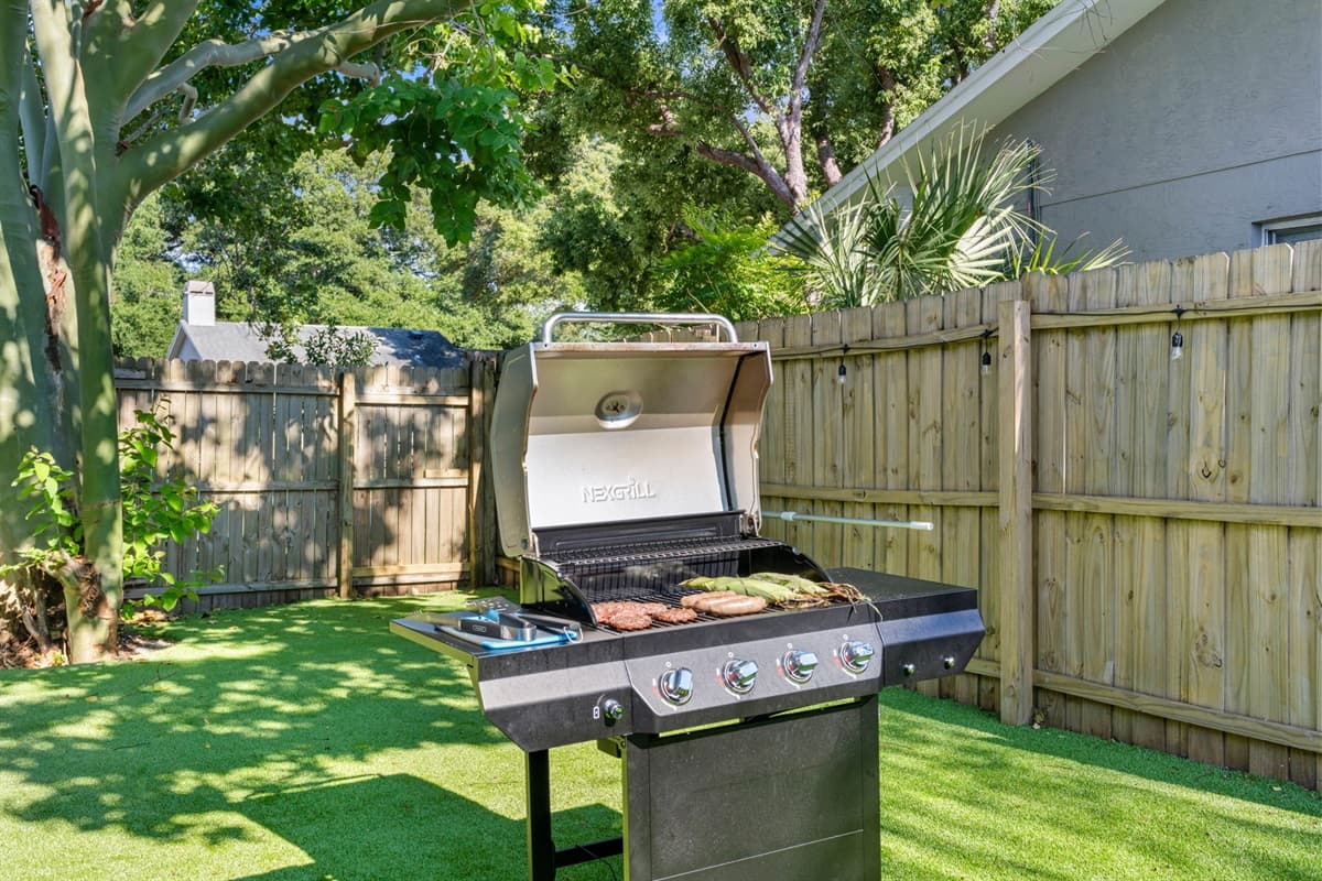 Outdoor grill.