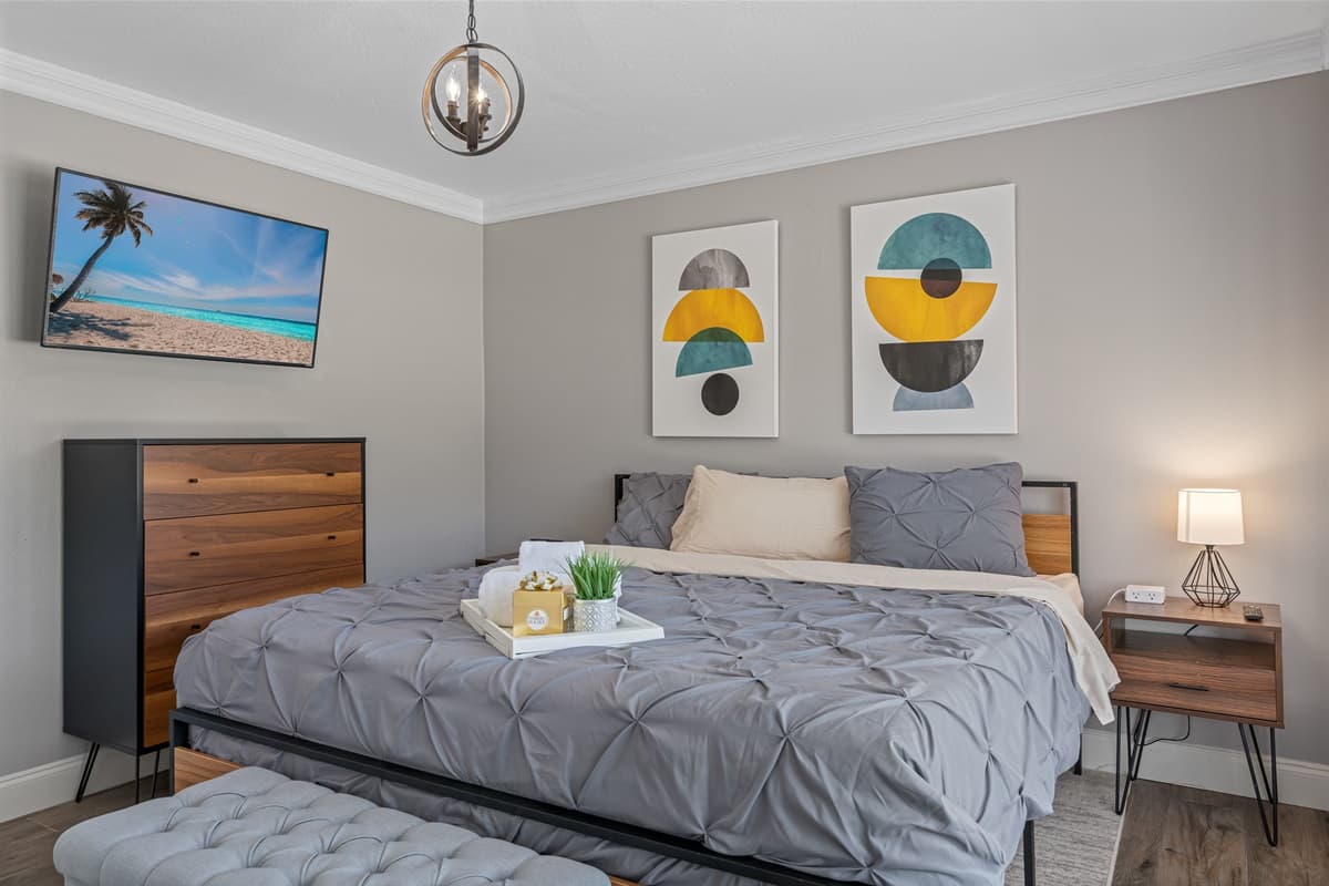 Embrace the ultimate in relaxation and make every night a peaceful retreat in our stunning bedroom.