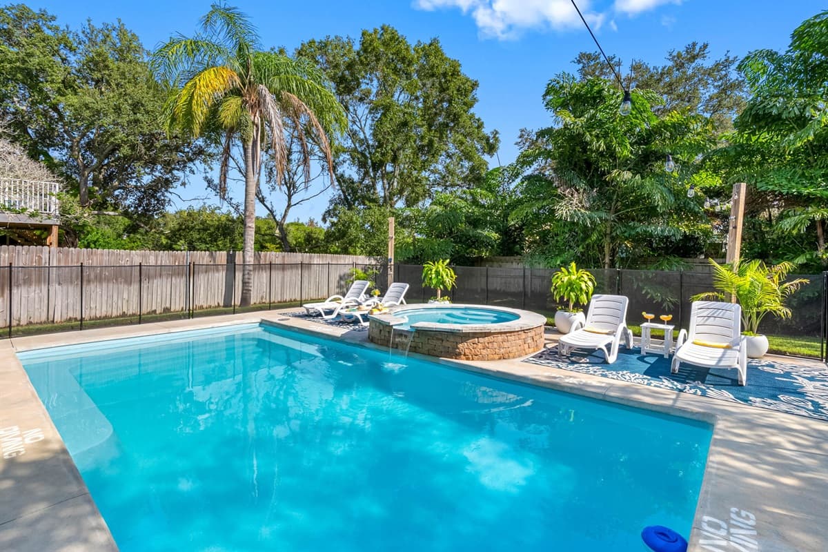 Jump in for a swim or sit back and relax under the sun.