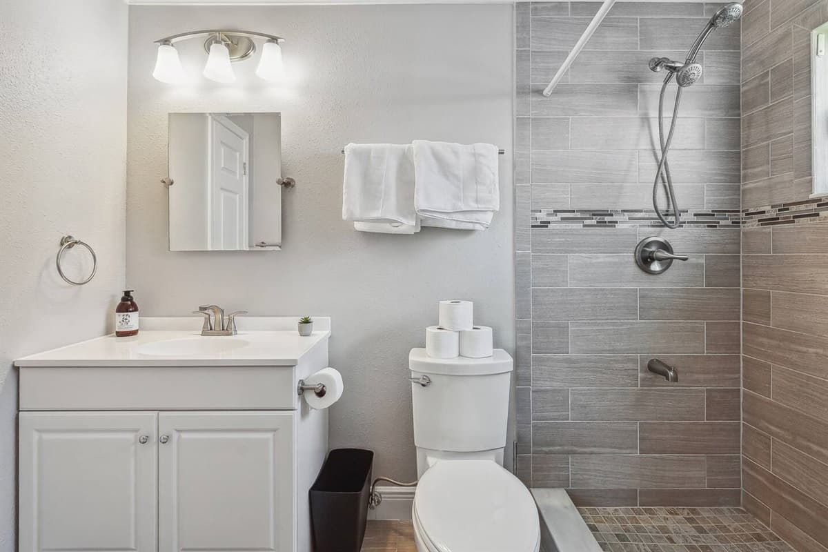 This private oasis is meticulously designed to complement the lavish atmosphere of the master suite, offering a retreat within a retreat.