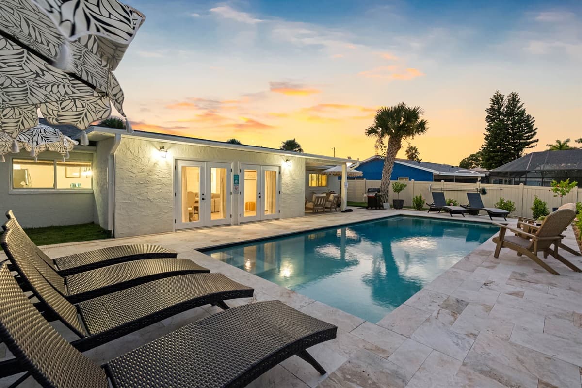 The sound of the water and gentle breezes create a relaxing atmosphere.