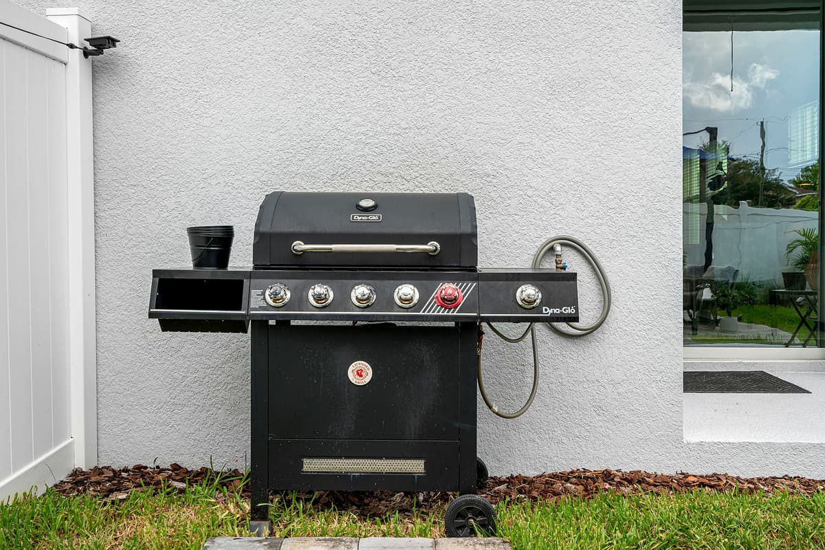 Outdoor grill.