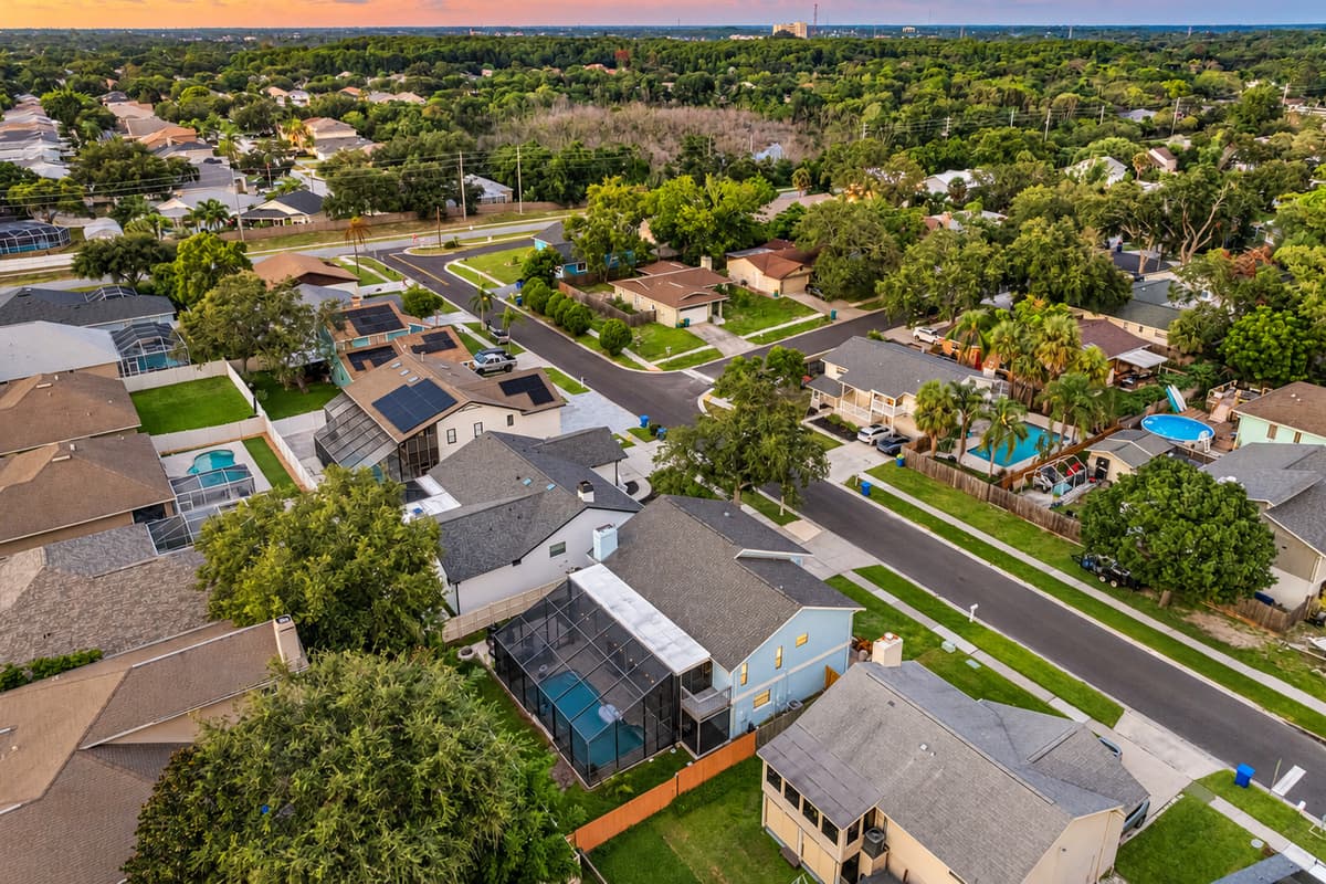 Aerial View of the Neighborhood