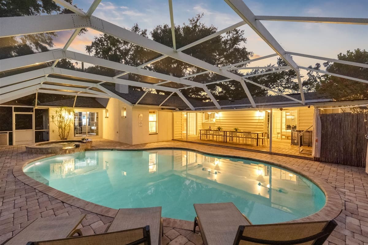 Perfect pool for both quiet mornings and lively evening gatherings.