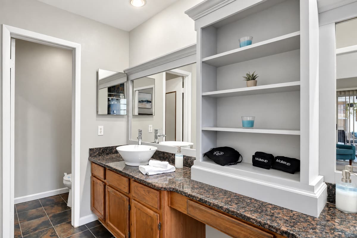 This is not just a bathroom; it's your personal sanctuary of practicality and style.