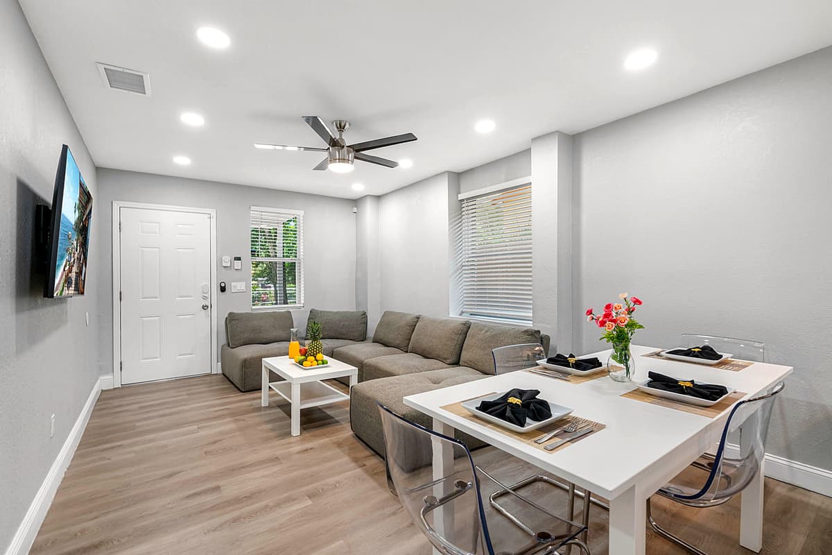 This space is designed to be the perfect spot for enjoying meals, engaging in lively conversation, and creating cherished memories with family and friends.