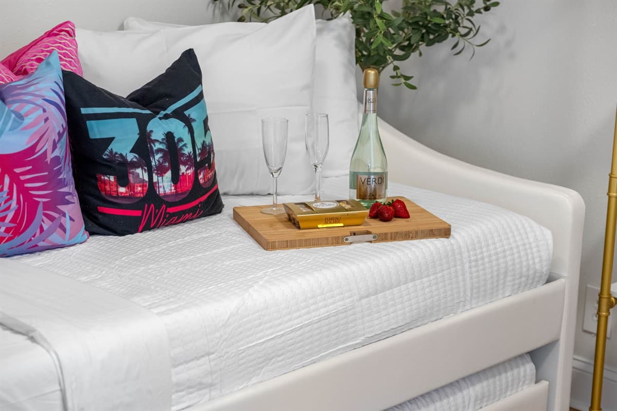 This space isn't just for sleep; it's a versatile haven for relaxation.