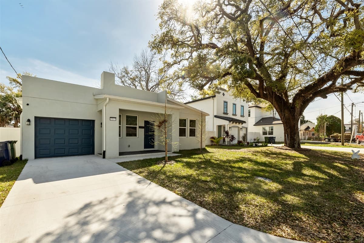 The exterior boasts clean lines, minimalist details, and a harmonious color palette that exudes sophistication and style.