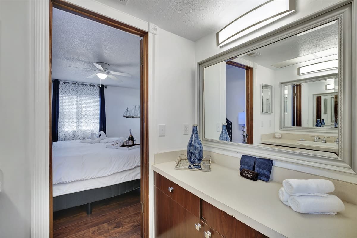 Sleek countertops and ample storage ensure that you have everything you need at your fingertips.