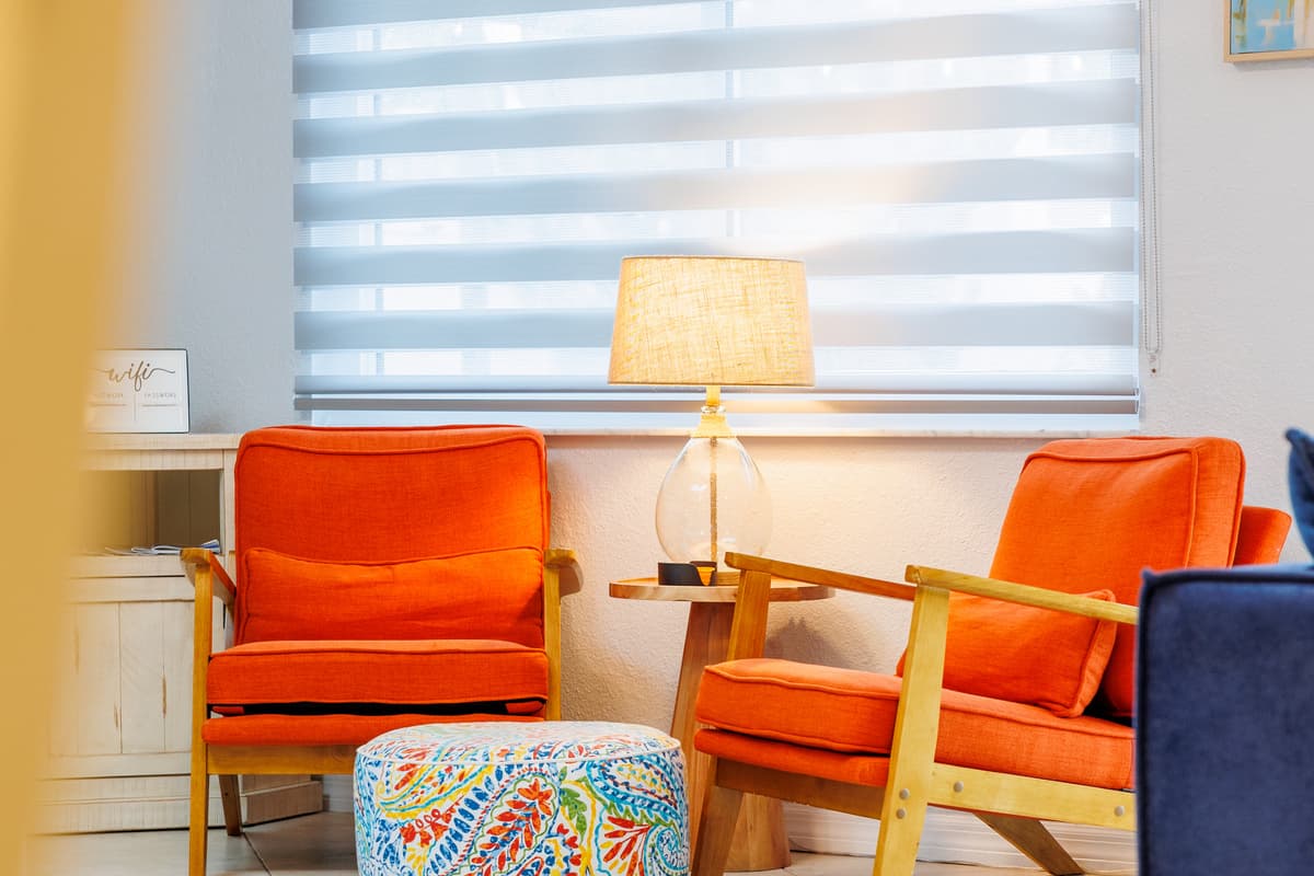 Living Room at Flamingo Palms.